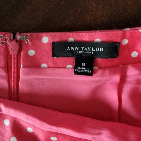 Ann Taylor Polka Dot Pencil Skirt - Picture 3 of 4